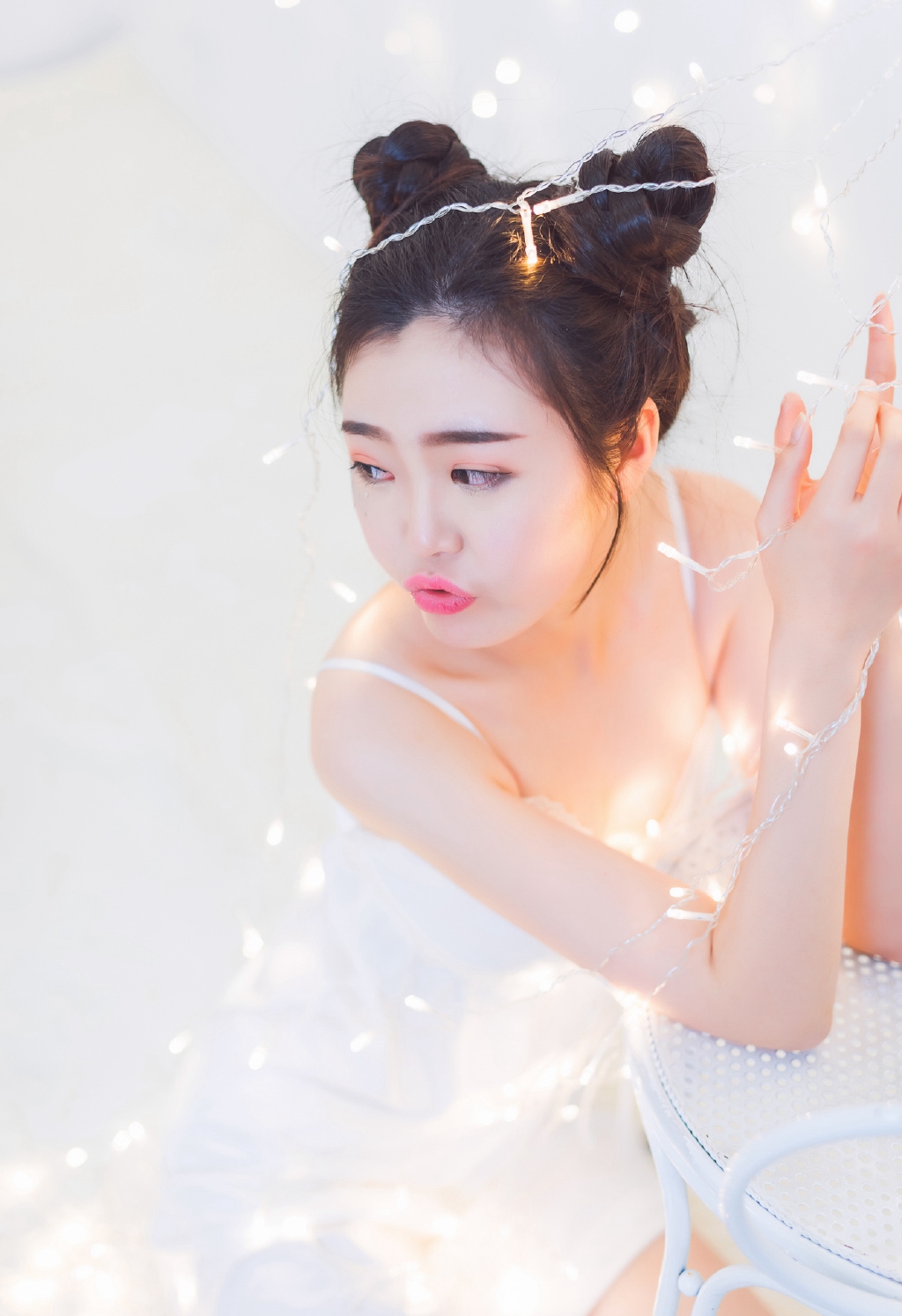 韩国美女模特露诱人