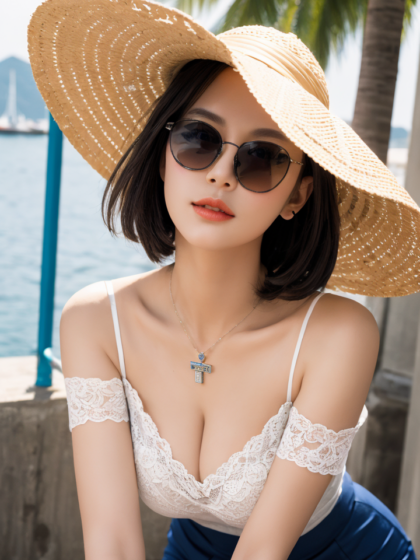 满面笑容气质脱俗的大胸小姐姐高清手机壁纸