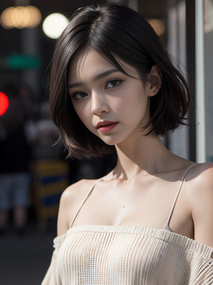 绝美气质女人穿上唯美落肩针织连衣裙性感迷人系列2高清写真图片
