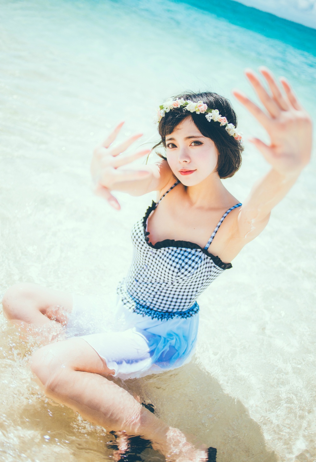 刘海美女写真照