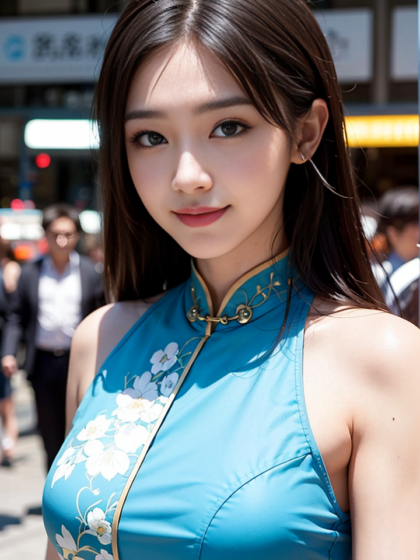 动感十足的京派旗袍小姐姐带你感受元气的魅力系列3高清手机壁纸
