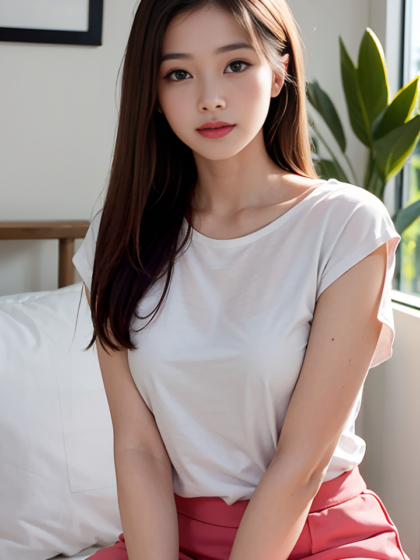 清纯养眼女生穿上不规则迷你短裙简直美翻了高清私房美女写真图片